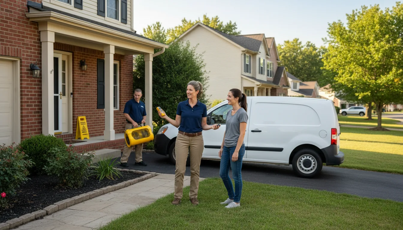 Residential water damage restoration in Auxvasse, MO